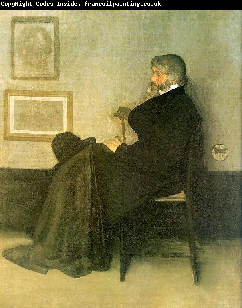 James Abbott McNeil Whistler Portrait of Thomas Carlyle